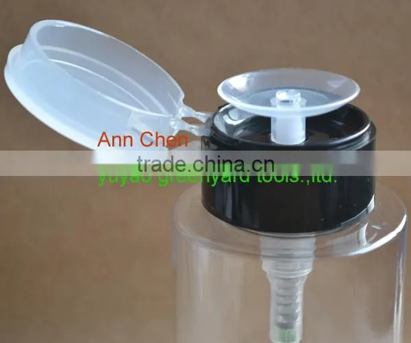 nail/enamel polish/vanish remover bottle with pump