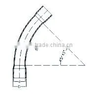 Electrical UPVC Bends 45 (medium duty,UV resistence) AS / NZS 2053