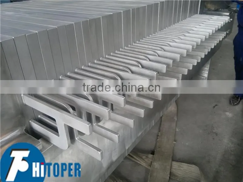 Large filter press capacity for wine,beer purification of stainless steel material