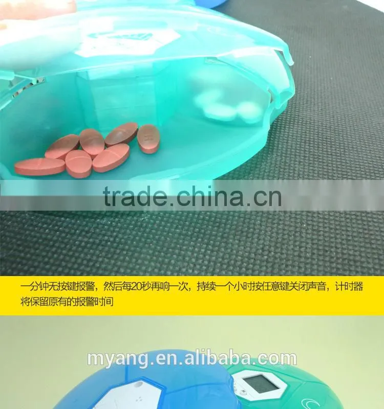 2015 new electrical Reminder pill box with alarm timer with flash/ Digital pill box reminding timer/capsule storage case timer