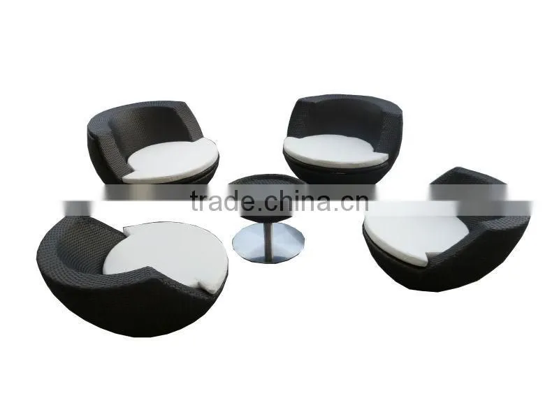 Leisure rattan furniture synthetic outdoor patio wicker coffee table and chair