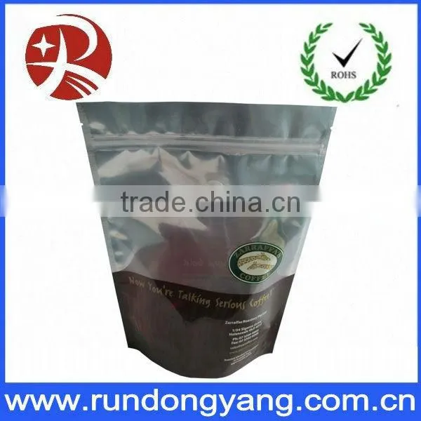 Windowed Stand Up Pouches with hanger zipper lock