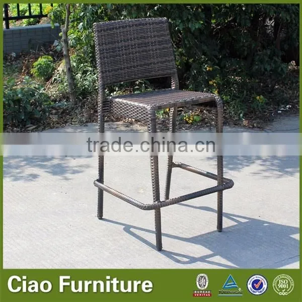 Modern stackable bar chair with footrest