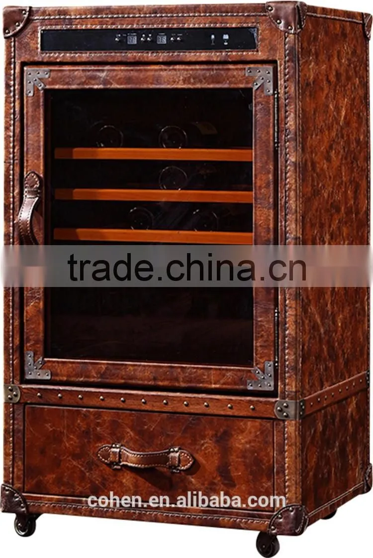 2016 Factory direct sale customized antique home furniture wine refrigerator for livingroom/bar decor for hot selling
