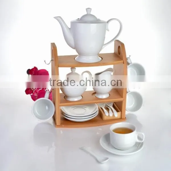 Food grade white ceramic espresso coffee cups with lids and saucer