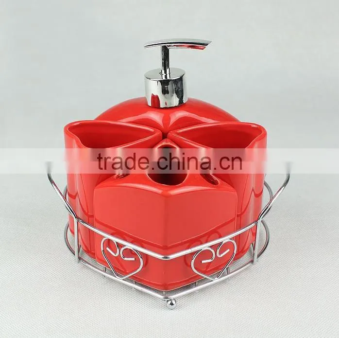 ceramic porcelain bath accessories set, bath set,,bathroom fitting,ceramic soap dispenser/toothbrush holder/tumbler/soap dish
