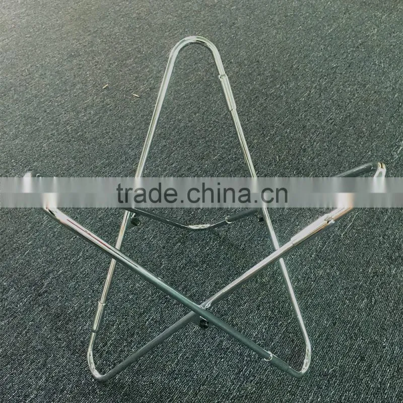Industrial furniture stainless steel chrome ottoman frame high quality