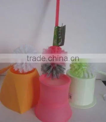 Plastic small & convenient Toilet brush holder with different colour