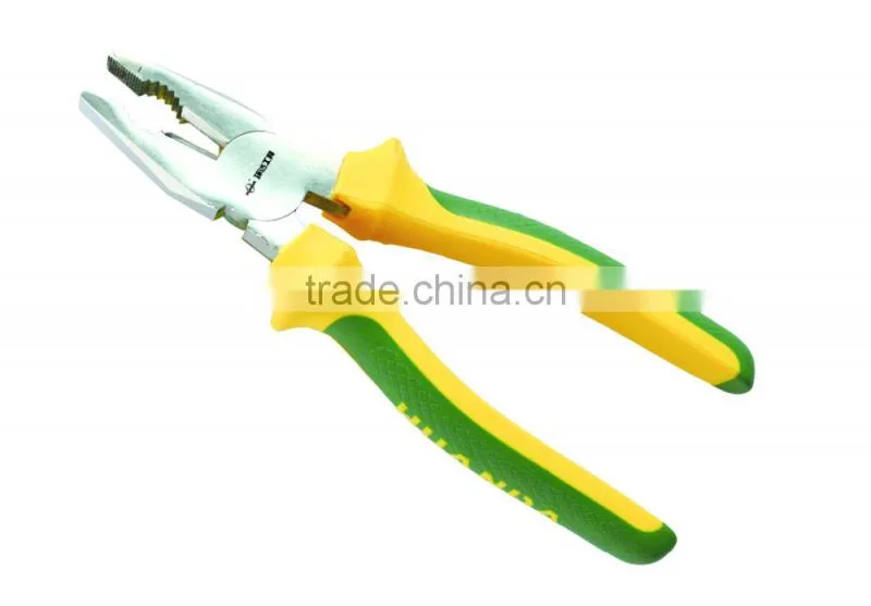 Classic double color fine polishing wire combination pliers