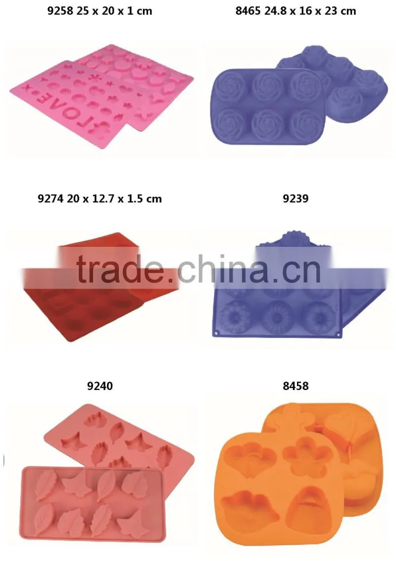 colorful silicone ice cube tray