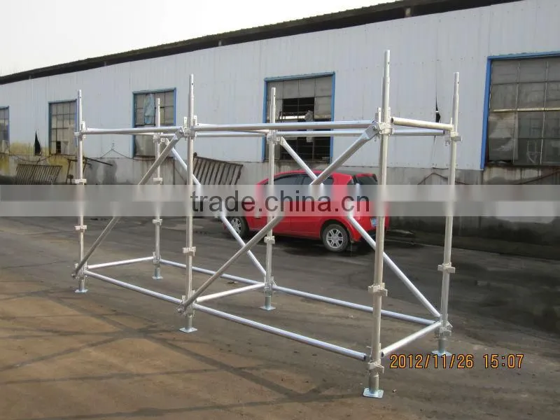 Factory supply durable Q235 steel layher trestle kwikstage scaffolding