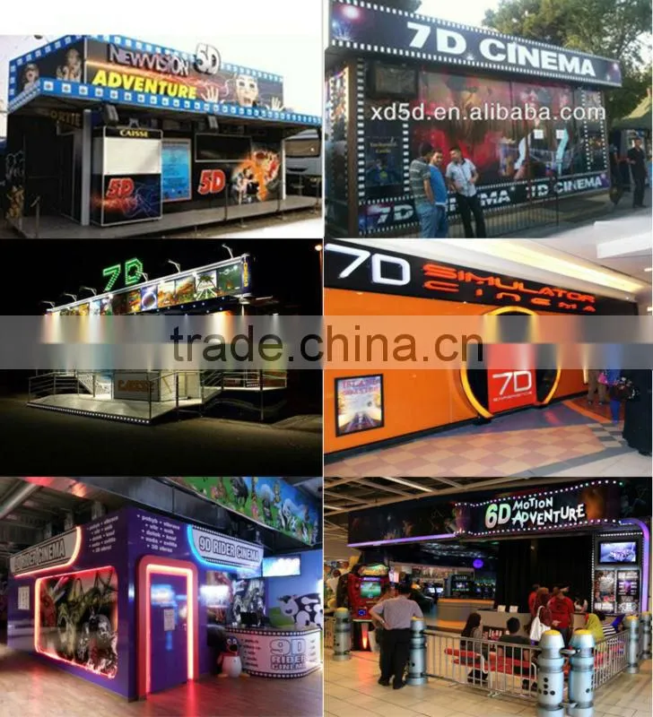 amusement park projects 3d 4d 5d 6d cinema 5d cinema theater movi with truck