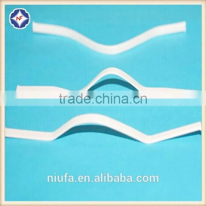 Double wire plastic nose wire for reusable face mask