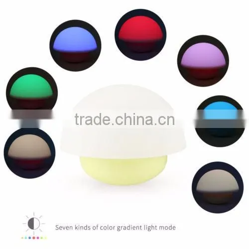 7 Color Touch Sensor Dimmable Lamp Yellow Tumbler Mushroom LED Kids Night Light