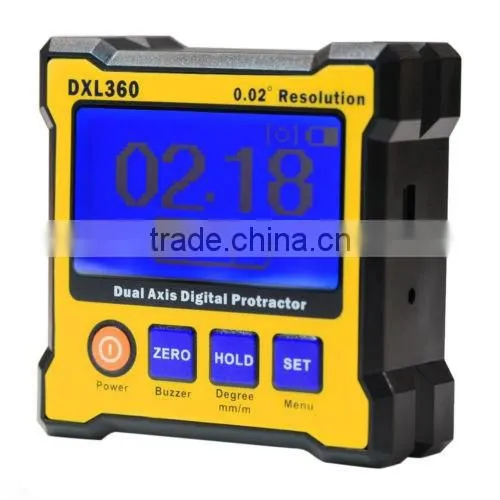Angle Finder Cube Digital Magnetic Protractor Gauge Inclinometer Level Box
