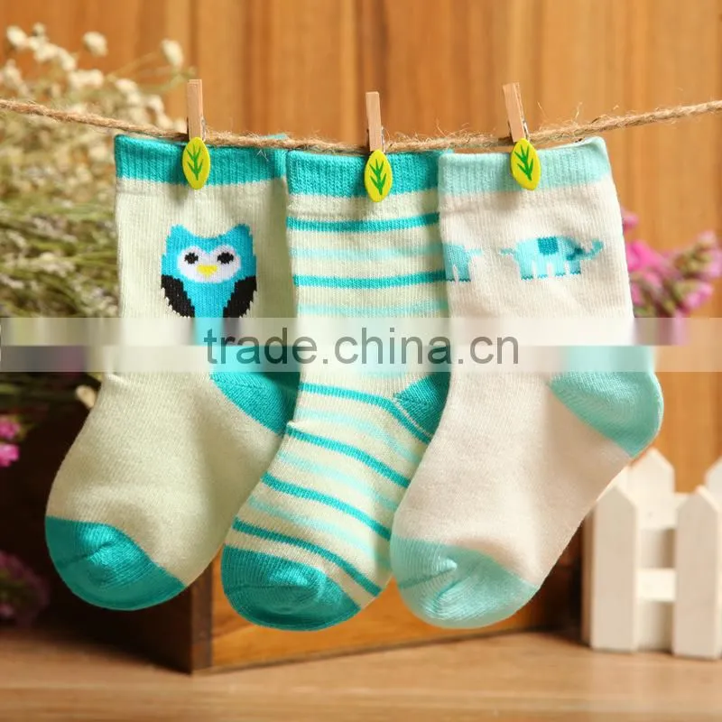 Colorful Cotton Suit To Baby Custom Print Socks Cheap Fashion Socks