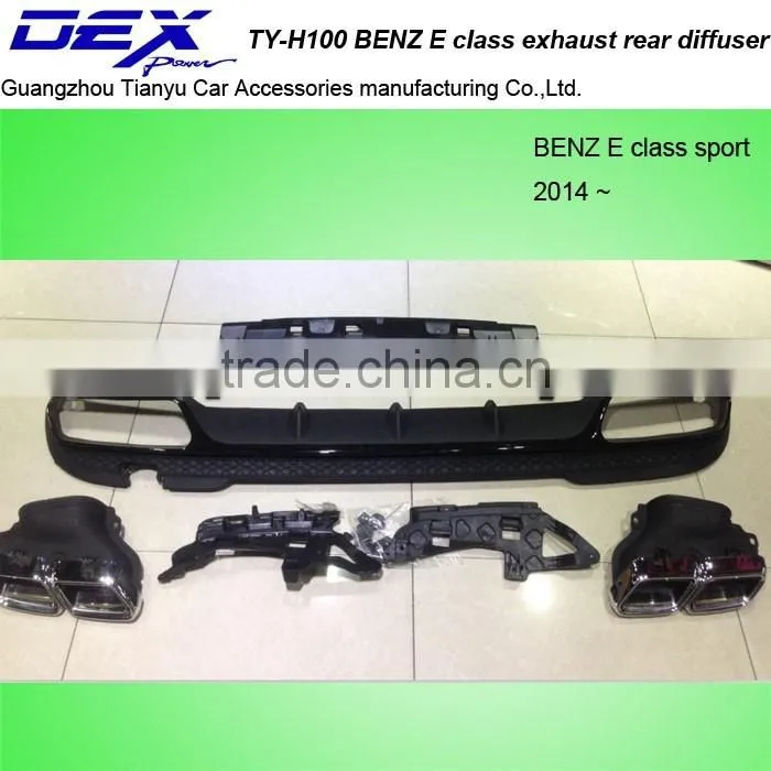 factory price car part PP B~ENZ E Class E63 exhaust rear diffuser