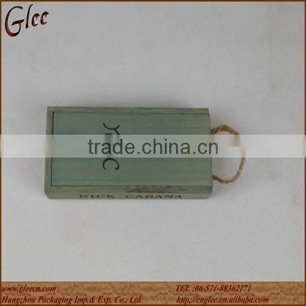 Man wooden watch display box with Sliding lid