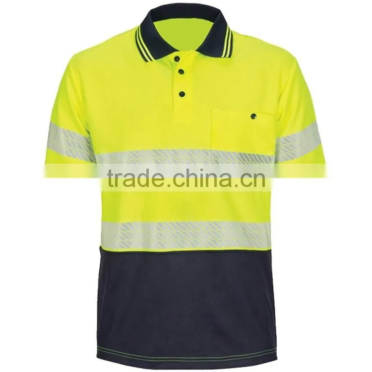 Custom design work color combination polo shirt