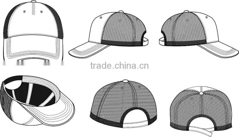 Wholesale Cap Baseball Cap Hat breathable mesh hat peaked cap group advertising custom embroidery printing logo