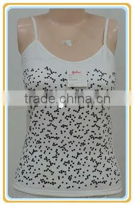 fashionable ladies' singlet with pattern
