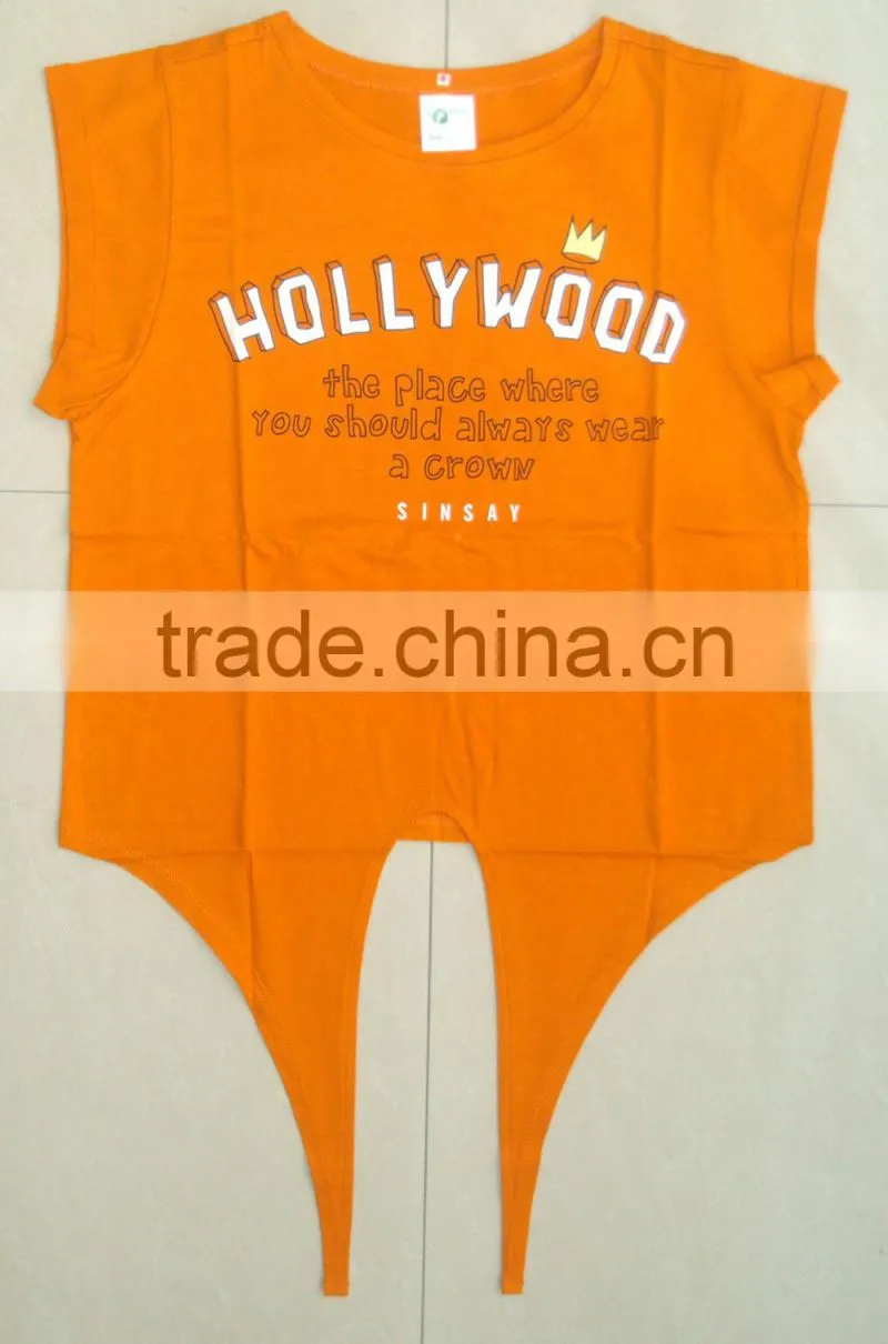 2015 fashion cute young girls t-shirt