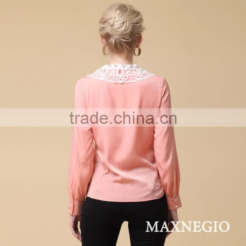 spring women's career wear elegant blouse design