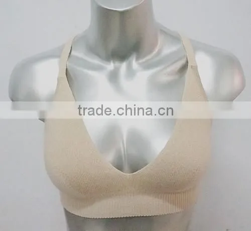 2016 women knitted seamless cashmere sport bra yoga bra on TV