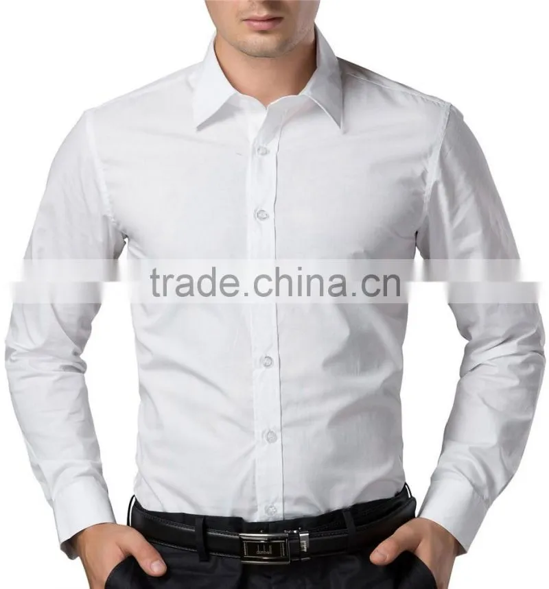 Man White Business Shirt Latest Shirt Designs For Men 2017 Formal Shirt