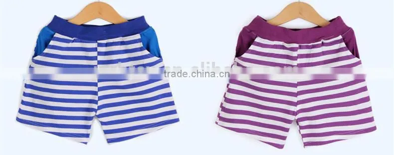 Soft ski-friendly 100% cotton plain kids shorts for promotion