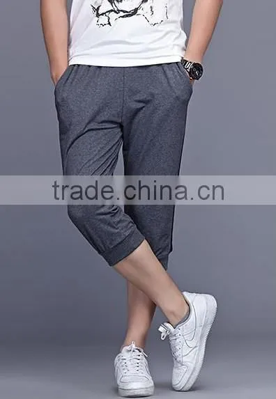 custom made cheap designer mans capri training pants men running sport pants