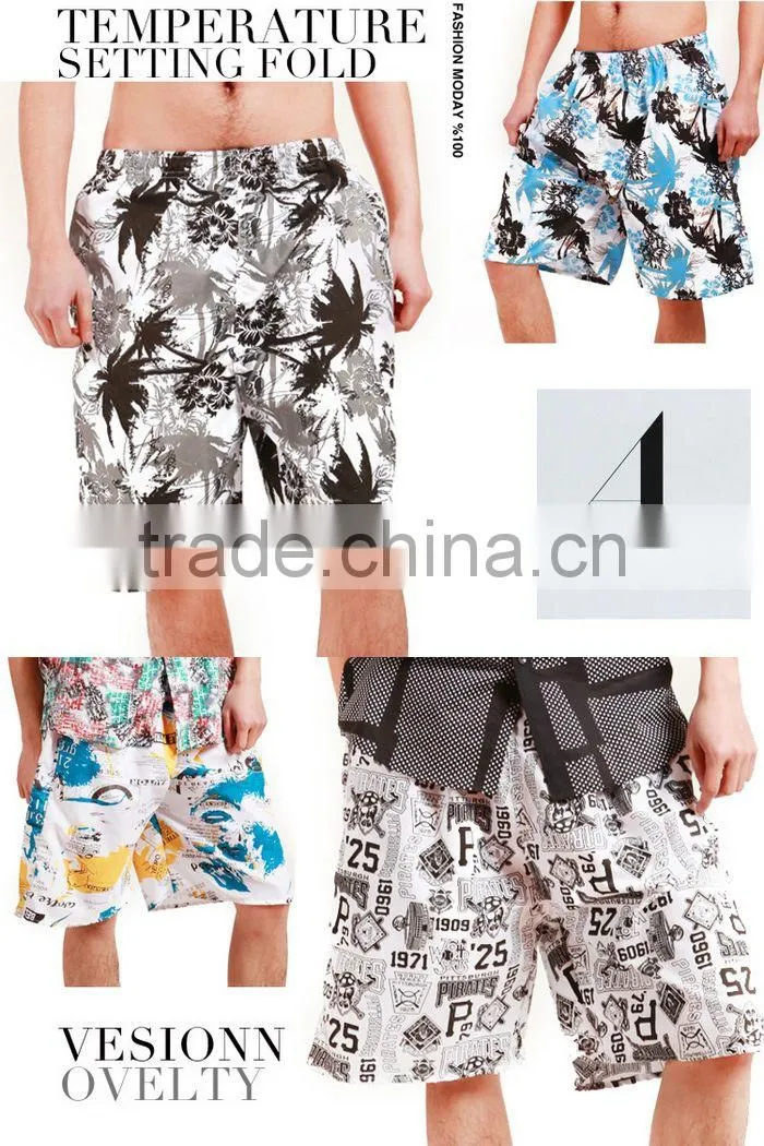 2014 Fashion Custom Couple Hot Mens Beach Shorts Wholesale