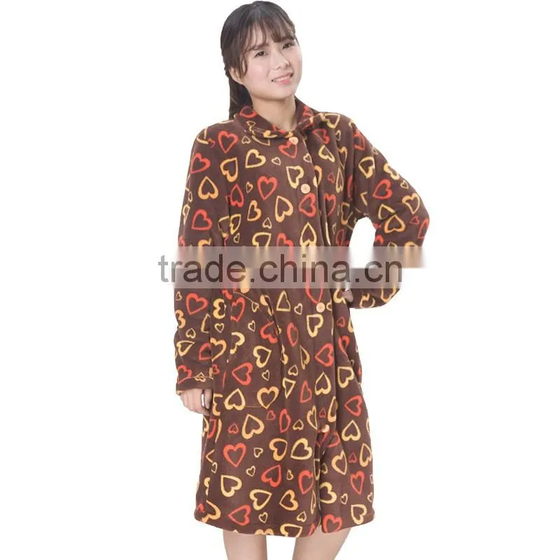 women Long Hotel Bath Robe Pajamas Longue