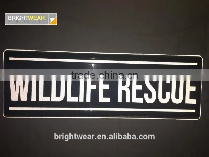 PVC relfective patch with different logo or letter or printing