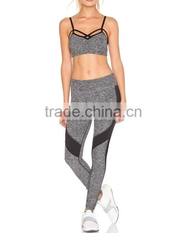 Comfortable fabric yoga sports bra/custom yoga pants women sets