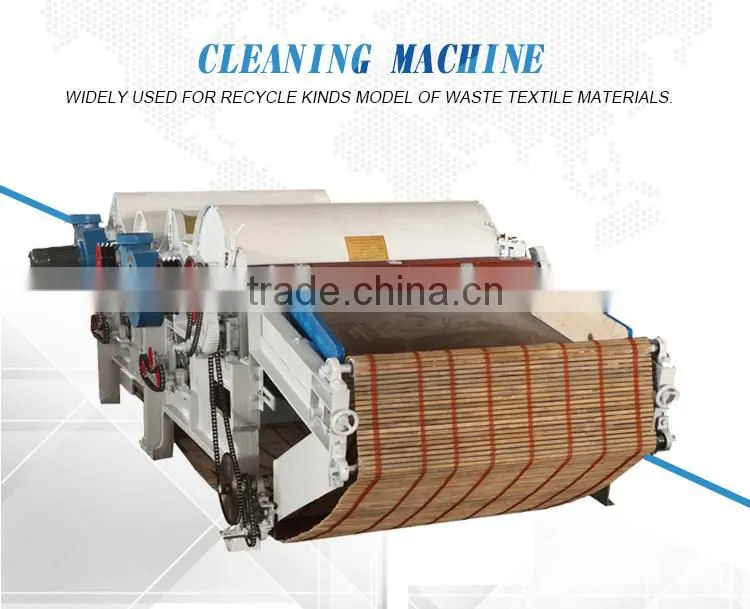 Factory supply cleaning machine for textile waste recycling machine