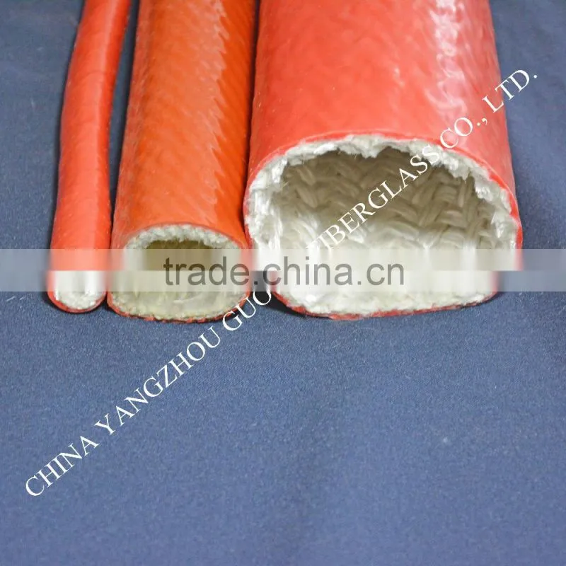 self-extinguishing silicone coated fire protection fiberglass sleeving