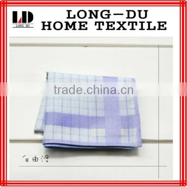 Blue embroidered handkerchief