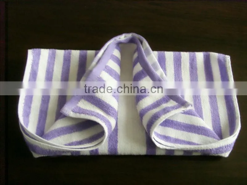 Striped child-towel of bamboo fiber hot sell in China