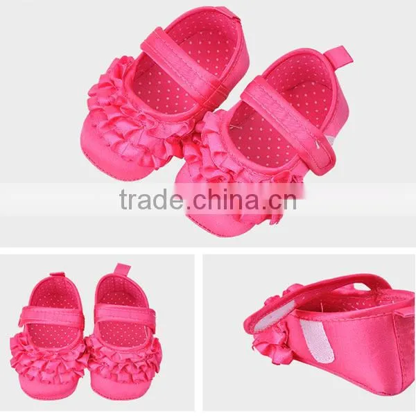 anti-slip soft sole princess baby girl shoes