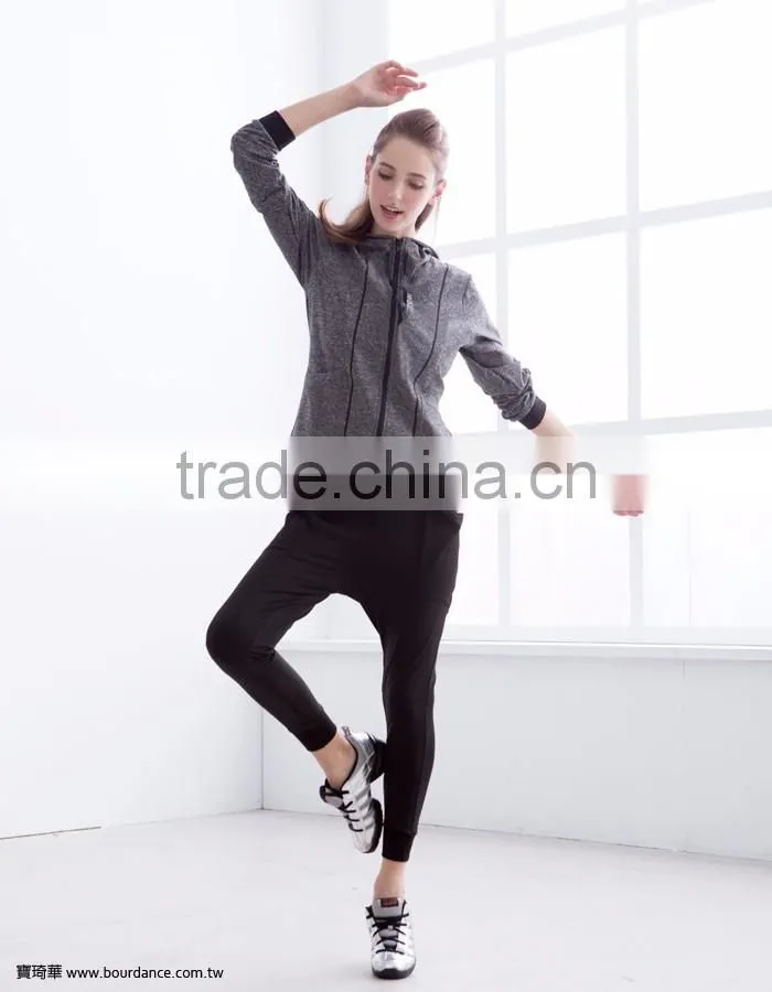 Sportswear high neck hoodie women jacket