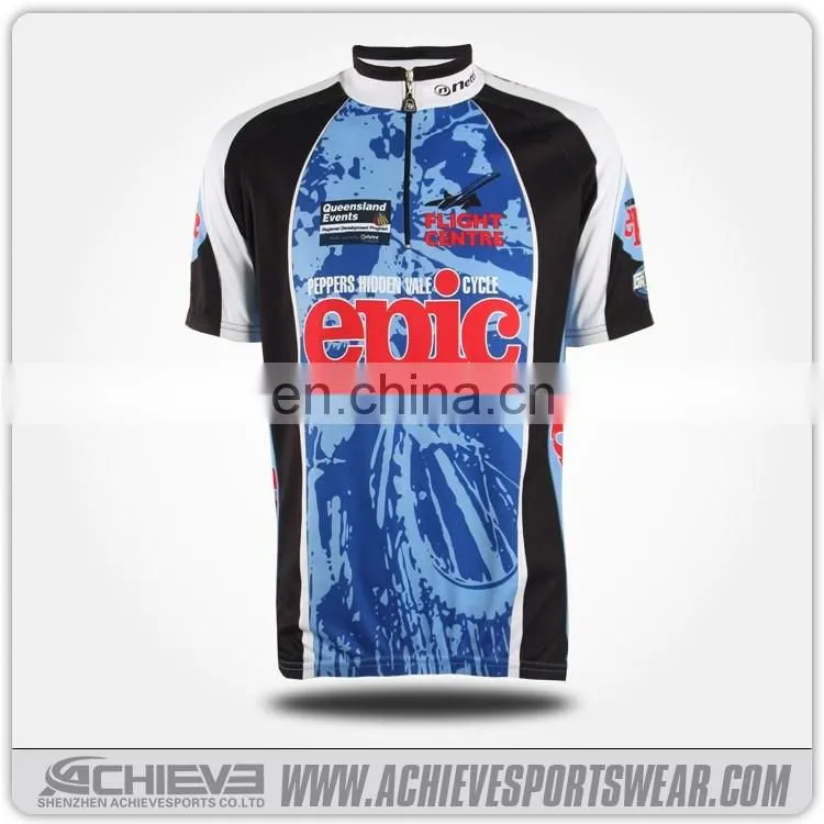 2017 wholesale custom sublimation polyester fitness cheap cycling wear