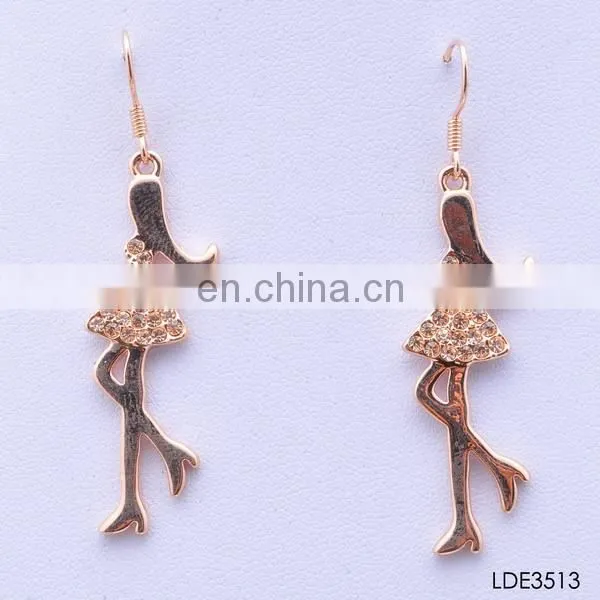 Russia exquisite style teardrop gem earring