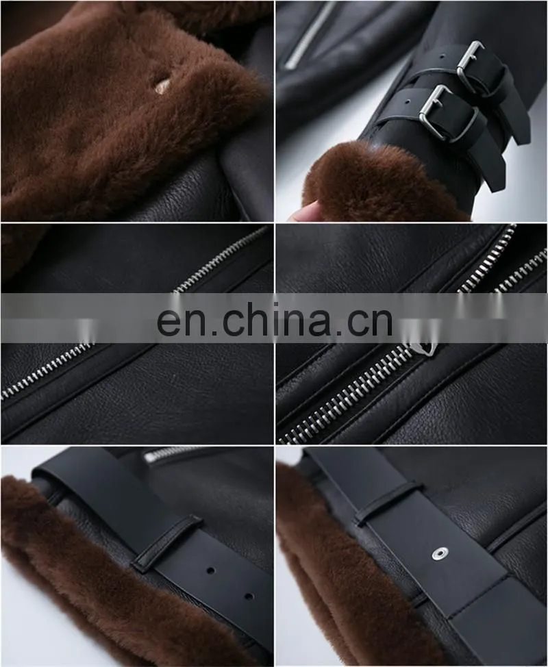 2016 Fashion Furable Coat Genuine Sheep Fur Double Face Fur Jackets