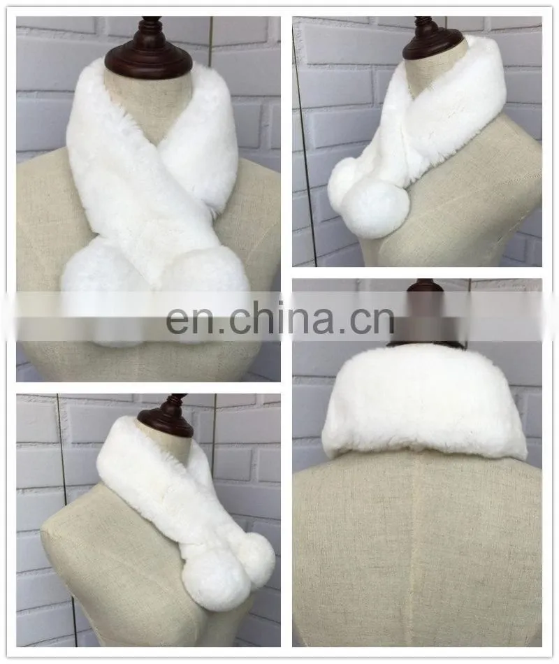 2016 Good Quality New Genuine Rabbit Fur Lady Scarf / Warm Winter Women Scarf