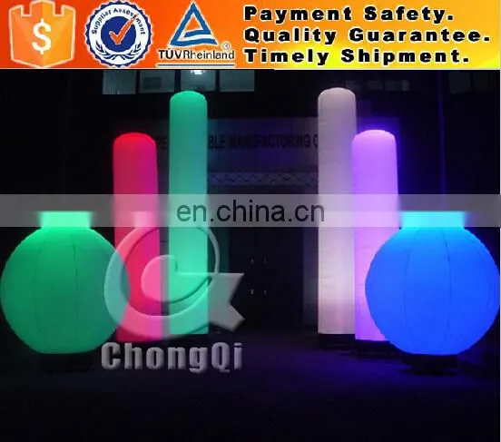 Outdoor led pillar light inflatable light column for events led pillar light