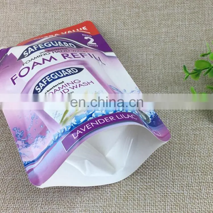 New design stand up pouch with spout/spout pouch packaging laundry