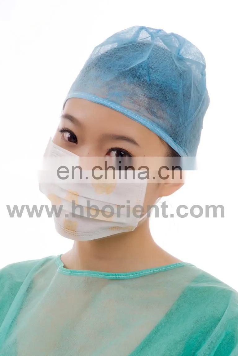 Disposable printed anti mers Pp 2 ply 3ply face mask with earloop
