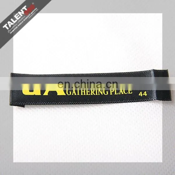 custom printed Garment silk Wash Care Satin Label