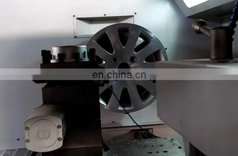 automatic probe cutting alloy wheel repair CNC lathe CK6180W